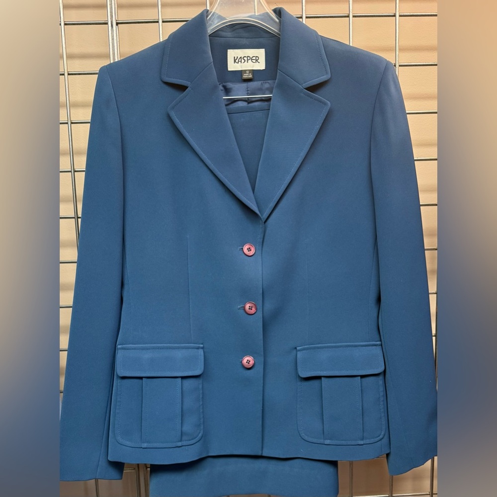 Kasper Women's Elegant Blue Blazer